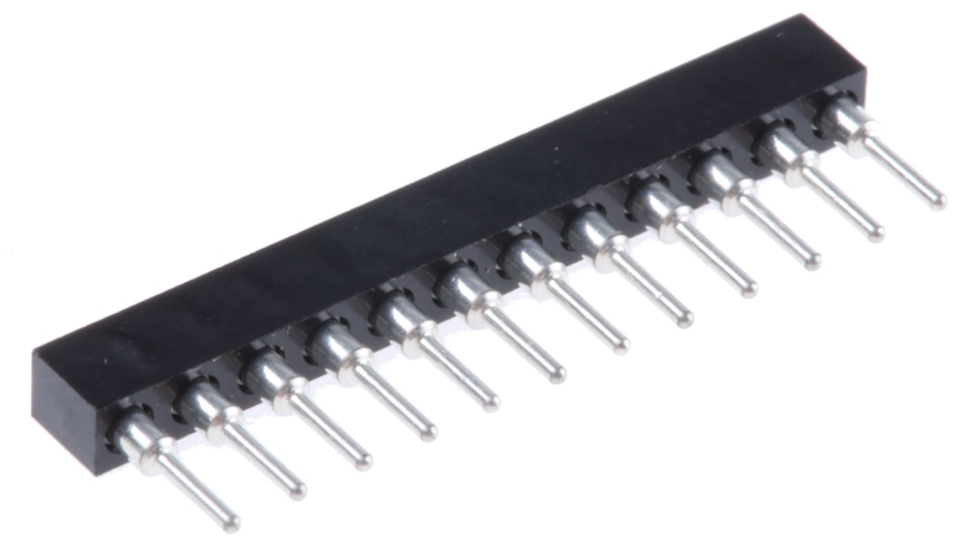 Preci-Dip SIP12插座 SIL插座, 2mm节距, THT, 直向, 24 x 2.2 x 4.2mm