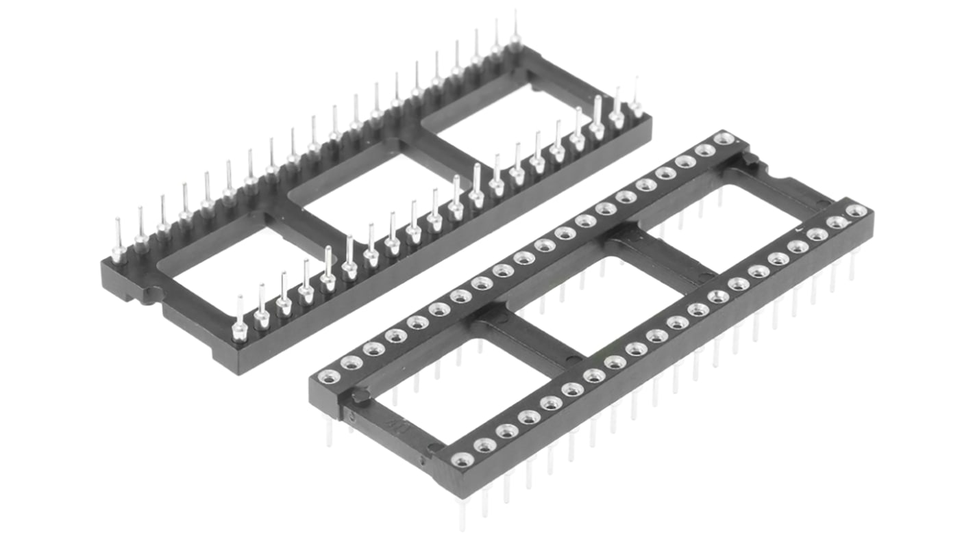 Preci-Dip DIL-Sockel, 40-Pin Durchsteck Gedreht vergoldet, Raster 2.54mm Offene Bauform