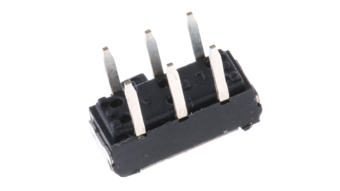 KNITTER-SWITCH スライドスイッチ, 2回路 2接点, 200 mA @ 12 V dc, PCBマウント