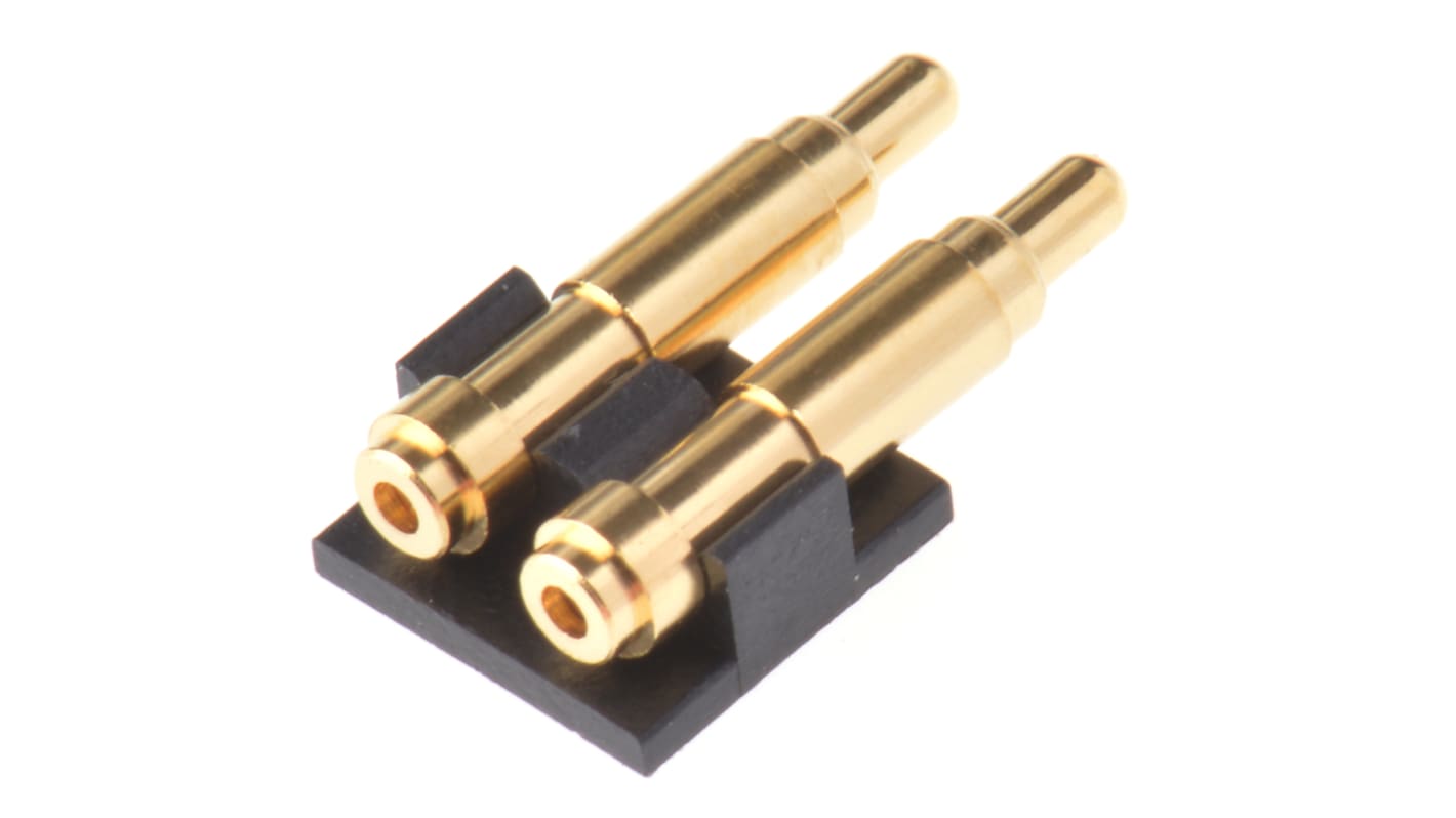 Preci-Dip Federzuganschluss Stecker gewinkelt, 2-polig / 1-reihig, Raster 2.54mm, Lötanschluss-Anschluss, 3.0A,