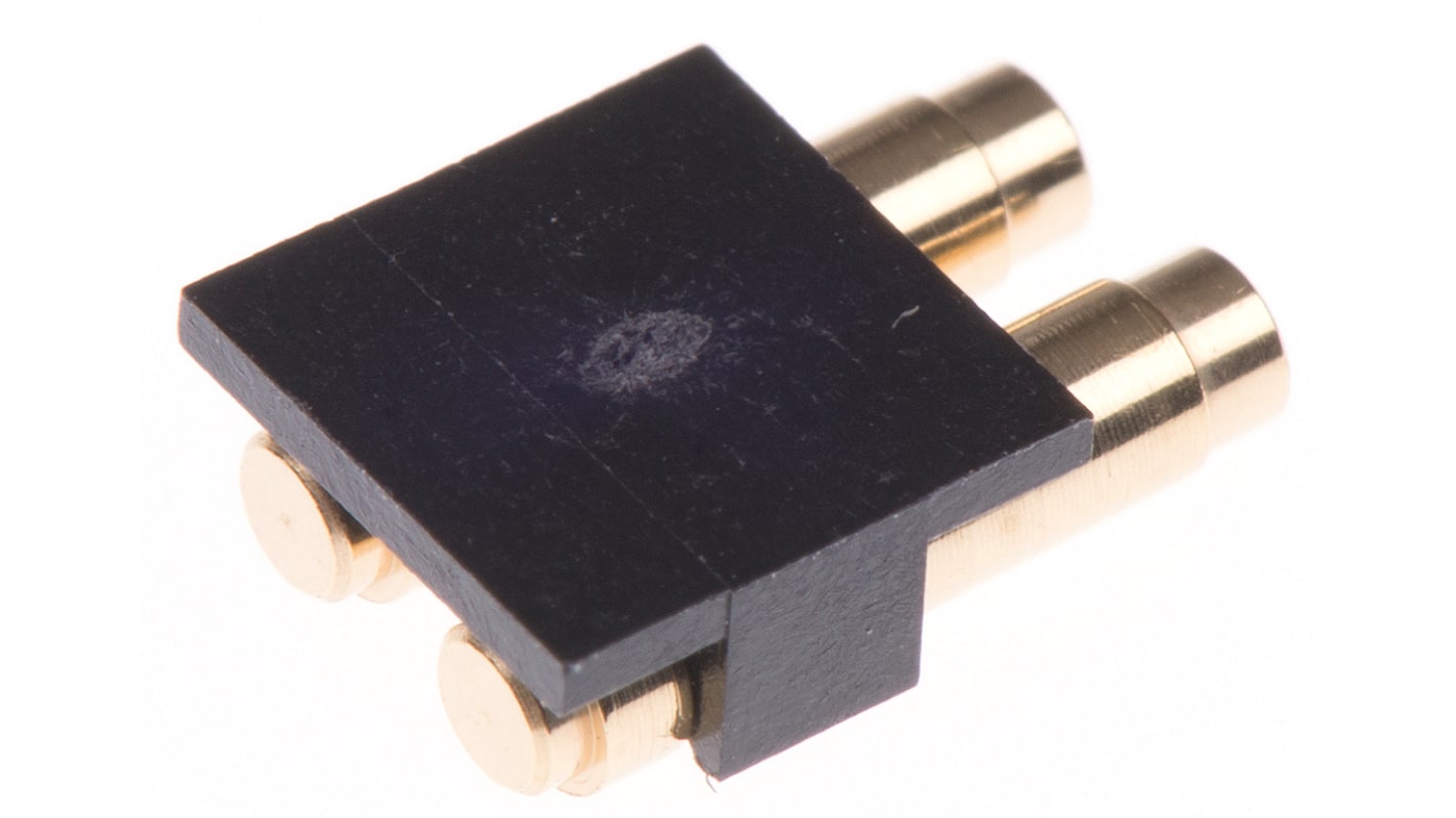 Preci-Dip Right Angle Surface Mount Multiway Connector, 2 Contact(s), 2.54mm Pitch, 1 Row(s)