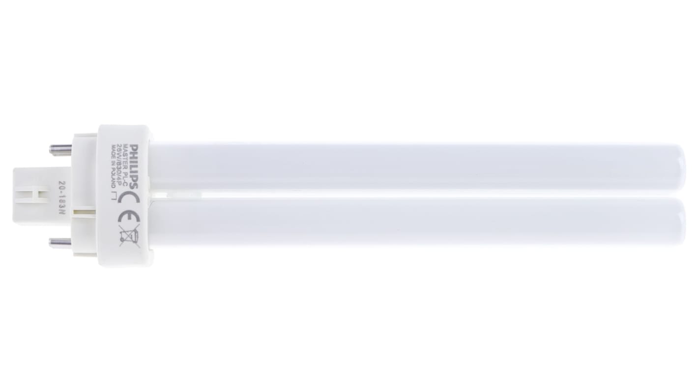 Philips 2D Energiesparlampe, 26 W L. 164 mm, Sockel G24q-3 3000K Ø 27mm