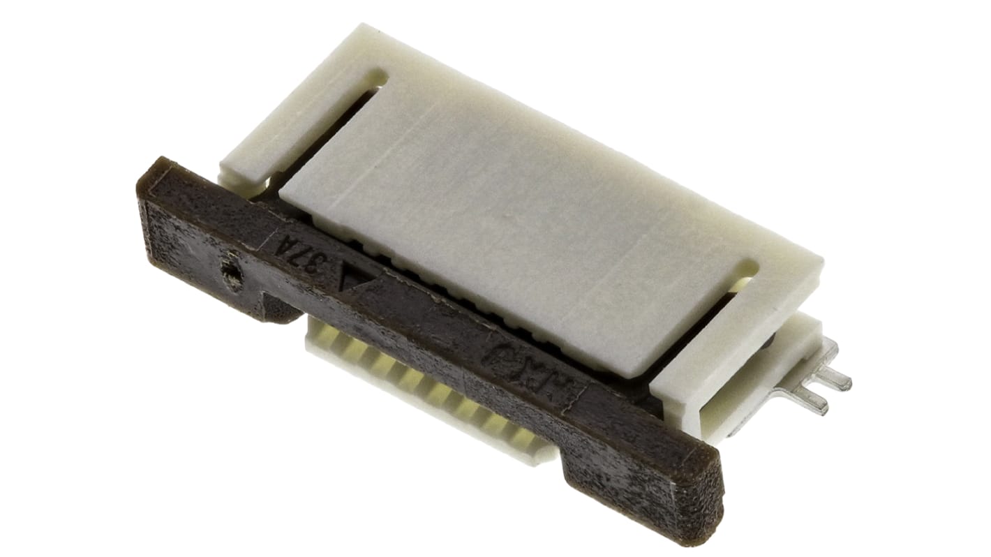 Molex FPC连接器, 母座, 8p, 0.5mm间距, 单排, SMT安装, 直角, 500mA, 50 V, Easy-On系列