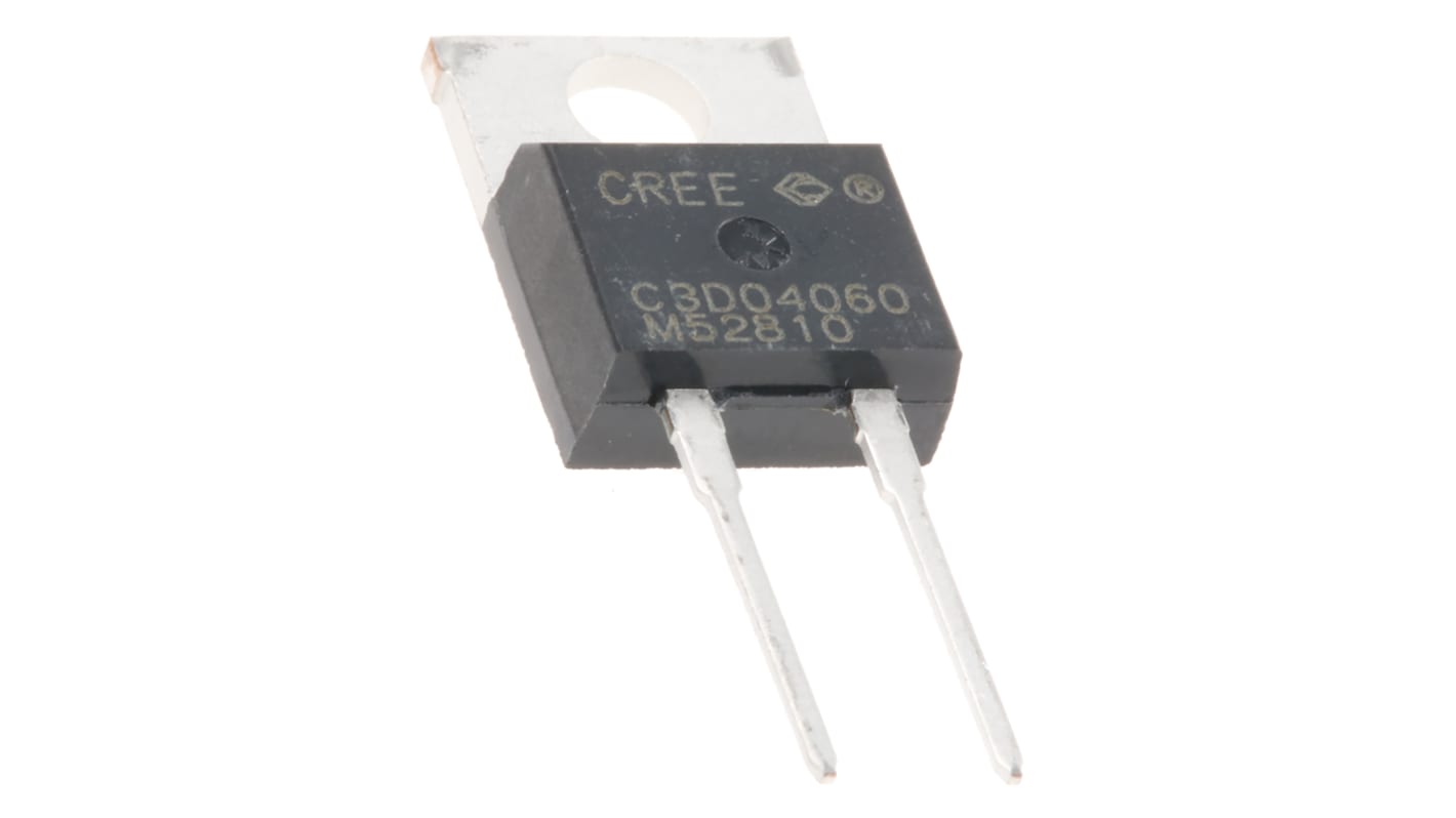 Wolfspeed 600V 4A, SiC Schottky Diode, 2-Pin TO-220 C3D04060A