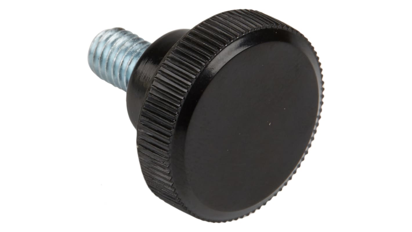 Manopola di serraggio zigrinata RS PRO, M6 x 10mm