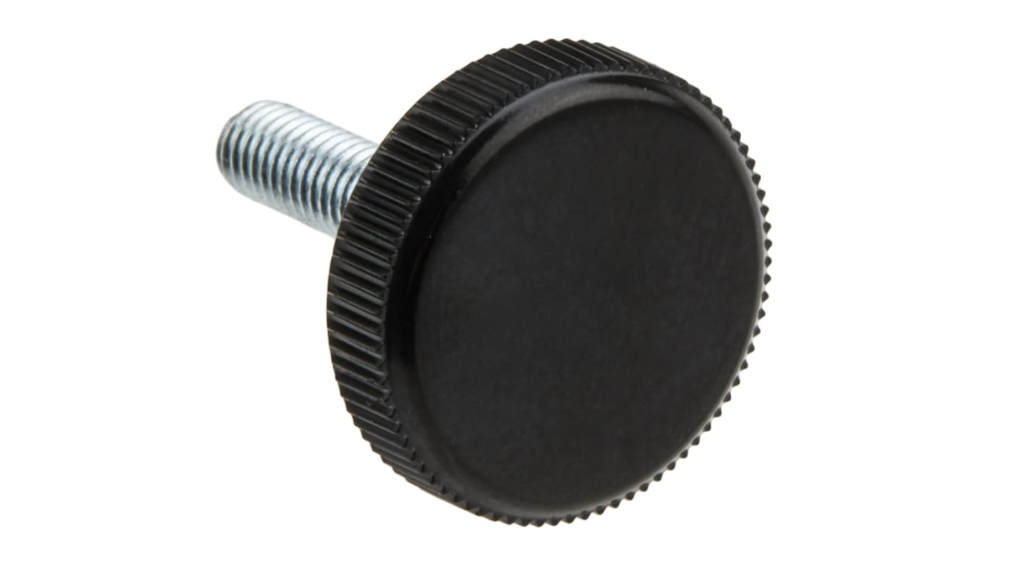 Manopola di serraggio zigrinata RS PRO, M6 x 20mm