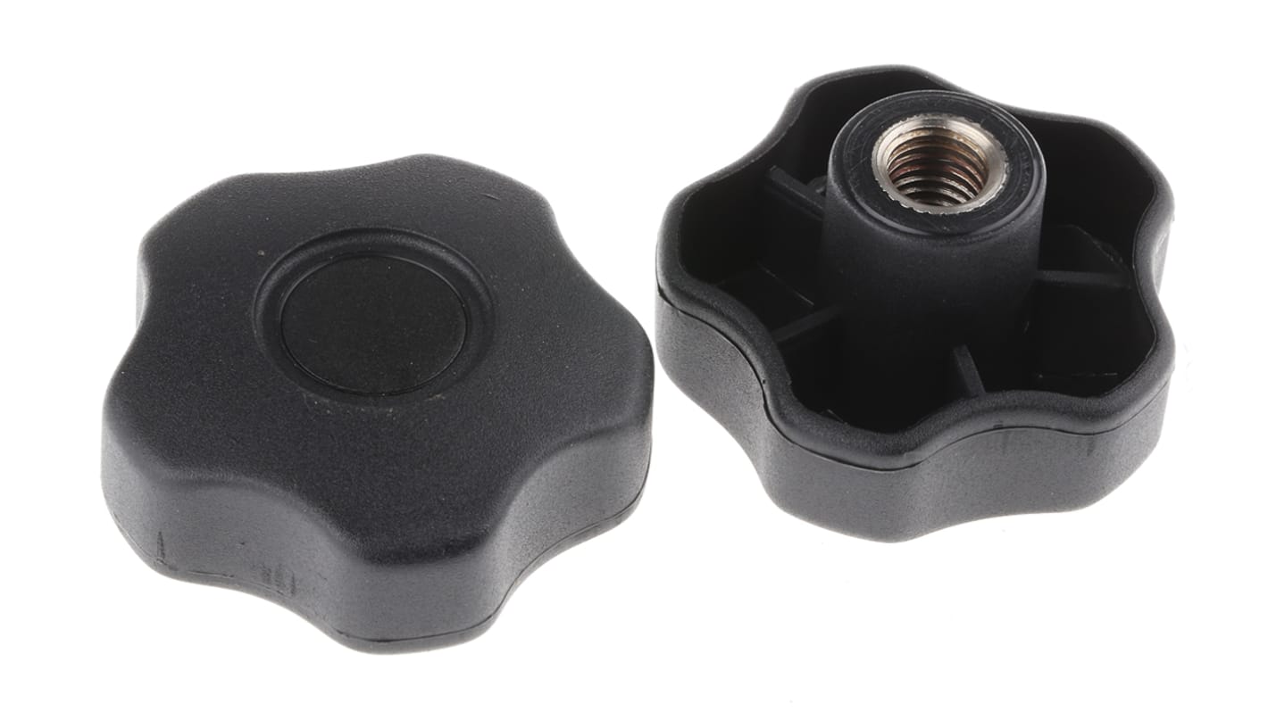 RS PRO Feststellschraube M12 Ø 12mm x 18mm Drehknopf, mit Gewindebohrung Ø 60mm