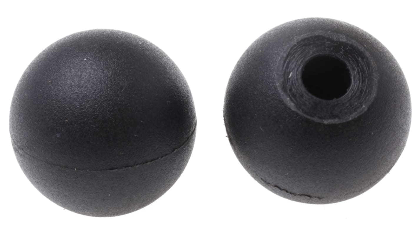 RS PRO Feststellschraube M5 Ø 5mm x 15mm Kugelknopf , mit Durchgangsbohrung Ø 20mm