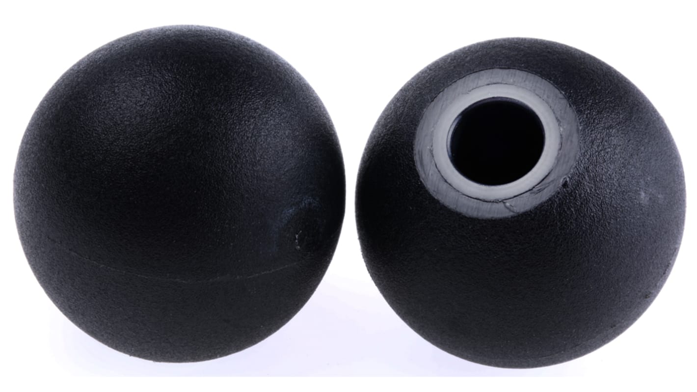 RS PRO Feststellschraube M10 Ø 10mm x 19mm Kugelknopf , mit Durchgangsbohrung Ø 38mm