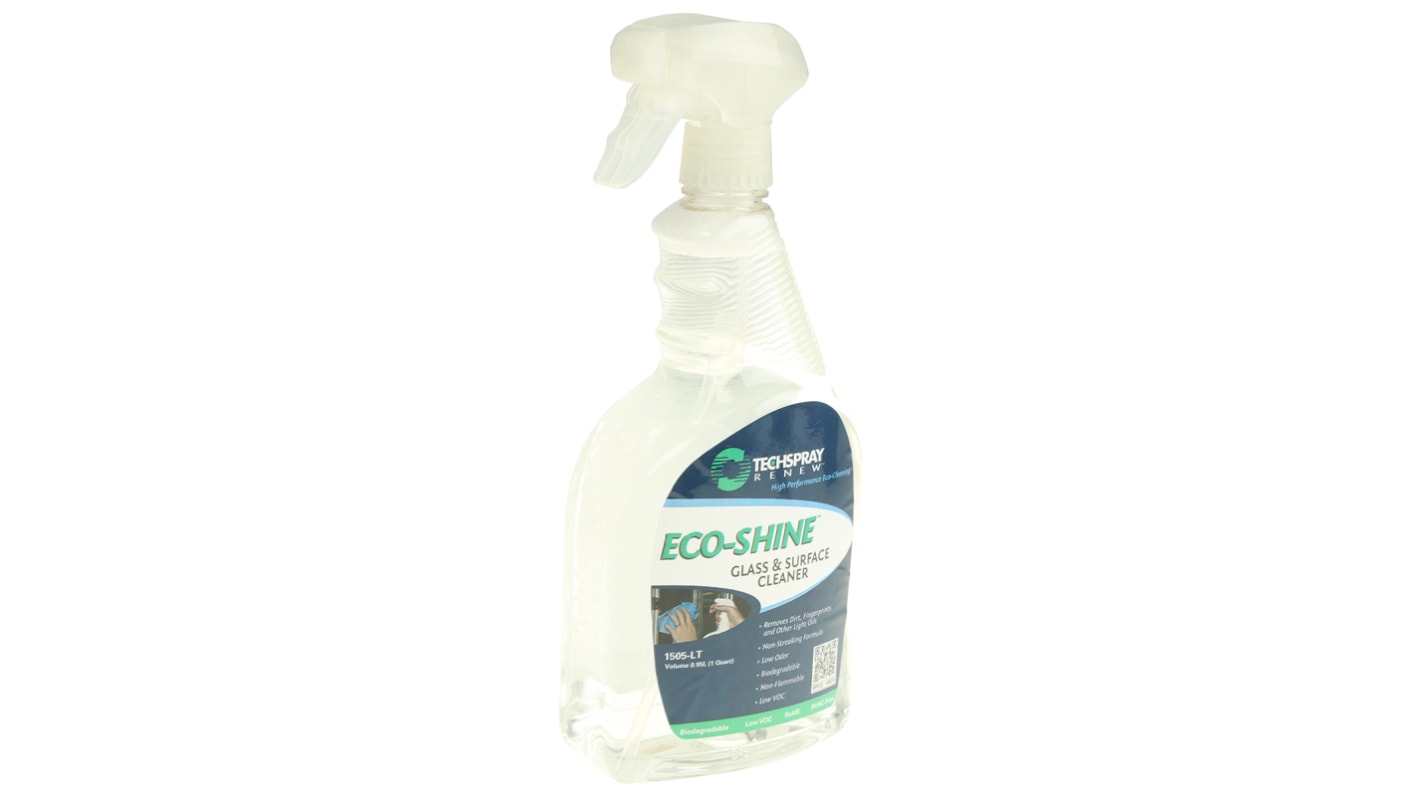 Produit nettoyant vitre Techspray ECO-SHINE pour Verre, Bouteille 950 ml