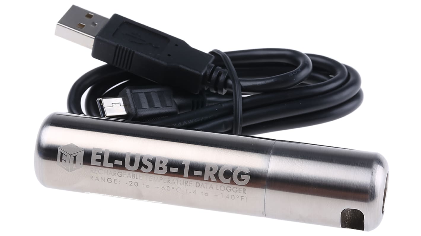 Lascar EL-USB-1-RCG Temperature Data Logger, USB, 1 Input Channel(s)