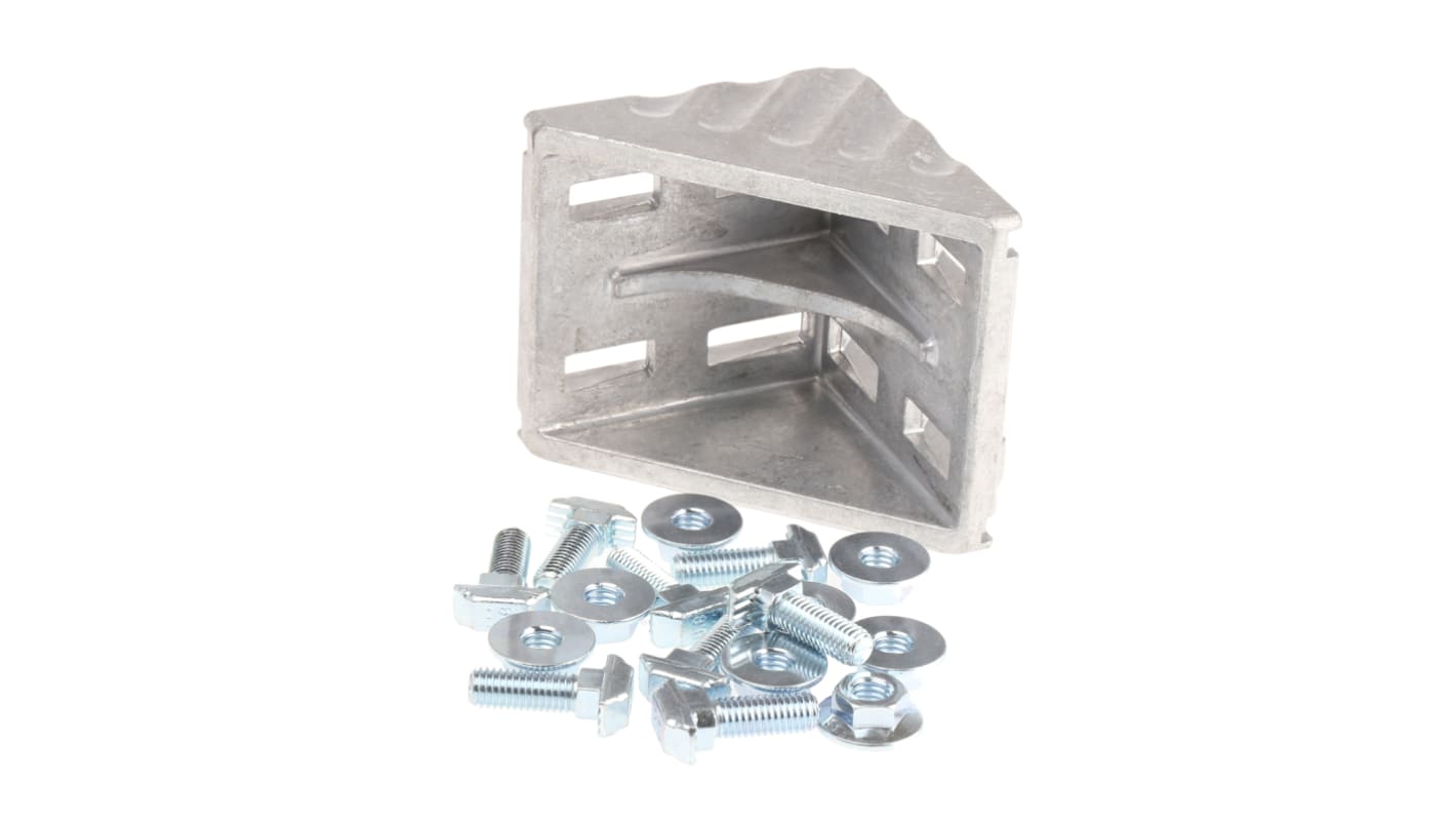Bosch Rexroth M8 Angle Bracket, Connecting Component, Strut Profile 80 mm, Groove Size 10mm