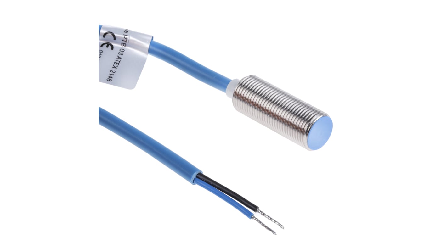 Baumer Inductive Barrel Proximity Sensor, M12, 2 mm Detection, NAMUR, 5 → 30 V dc