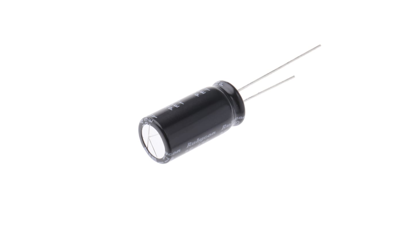 Rubycon 470μF Aluminium Electrolytic Capacitor 35V dc, Radial, Through Hole - 35ZL470MEFC10X20