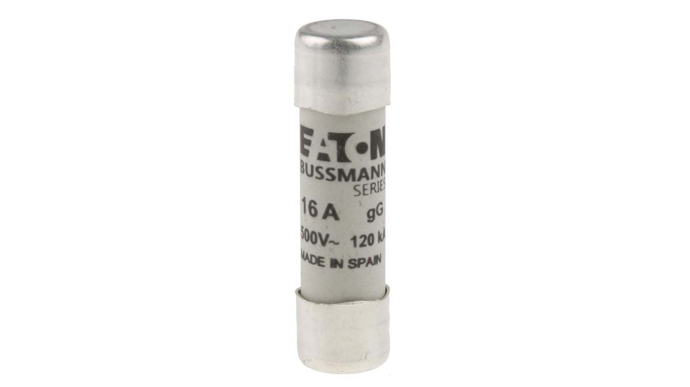Eaton 管ヒューズ 16A 10 x 38mm 500V ac C10G16 | RS