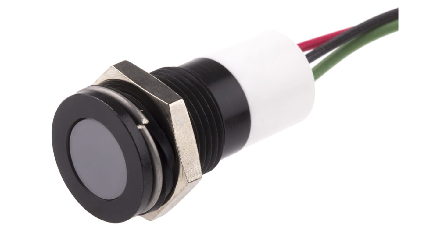 Lampka kontrolna do montażu panelowego 24V dc 14mm LED Wyprowadzenia RS PRO