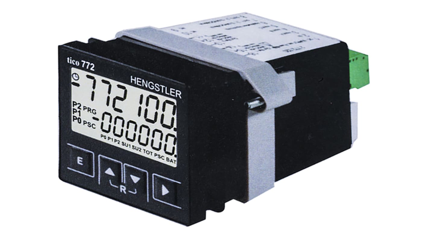 Rs-Online Contatore Hengstler Minuti Secondi 60kHz display LCD 6 cifre 12 → 30 V c.c