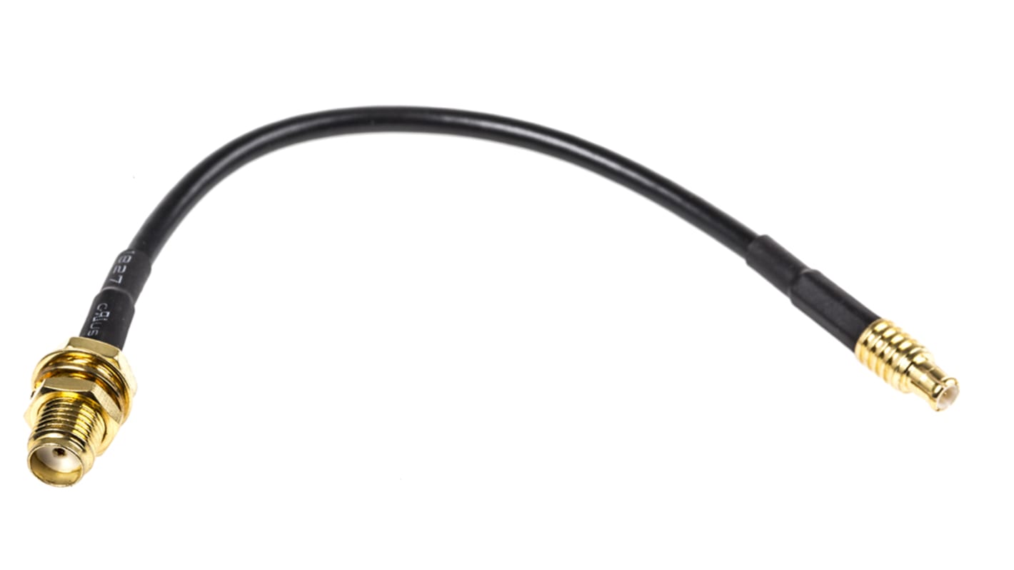 RF Solutions Female SMA to Male MCX, 100mm, RG174/U Coaxial, Terminated50 Ω