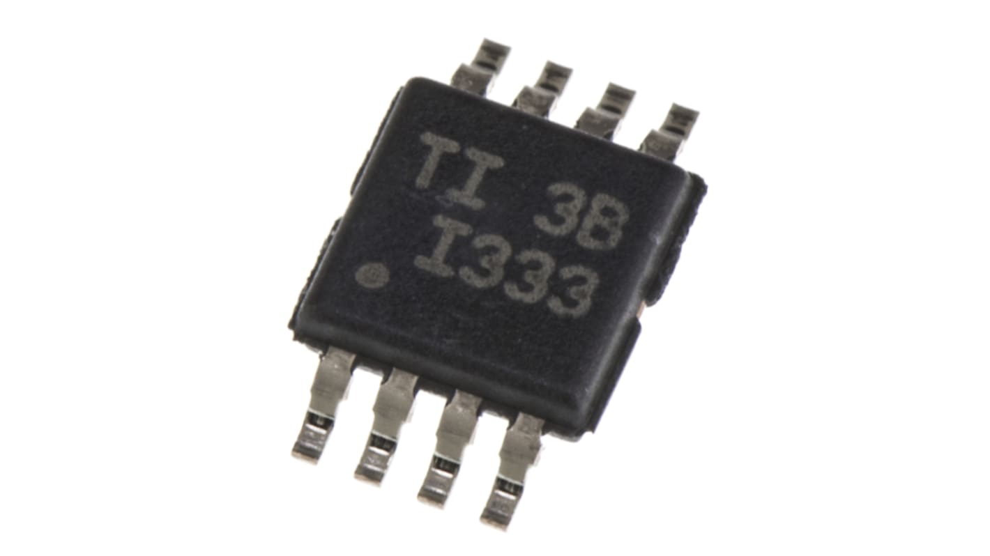 INA333AIDGKT Texas Instruments, Instrumentation Amplifier, 0.025mV Offset 150kHz, R-RO, 1.8  5.5 V, 8-Pin MSOP