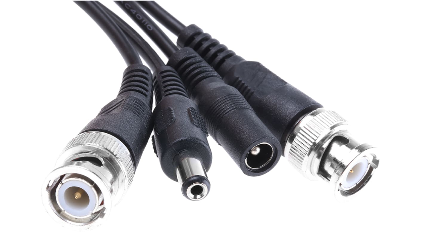 ABUS CCTV Cable for use with All cameras with BNC jack (female) and voltage connection (male)