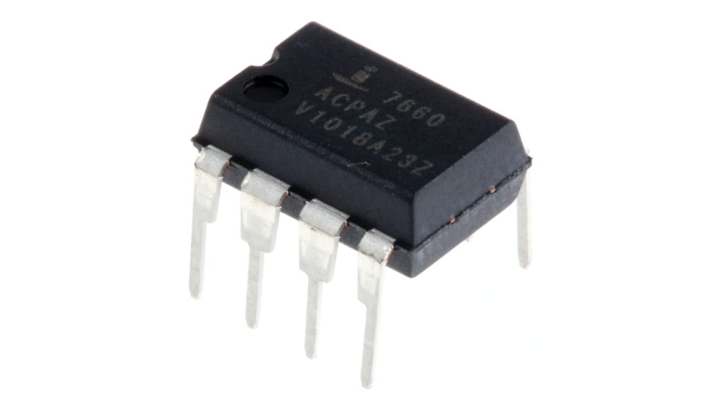 Ladungspumpe ICL7660ACPAZ, Inverting, Step Up, PDIP, 8-Pin, -1.5 V