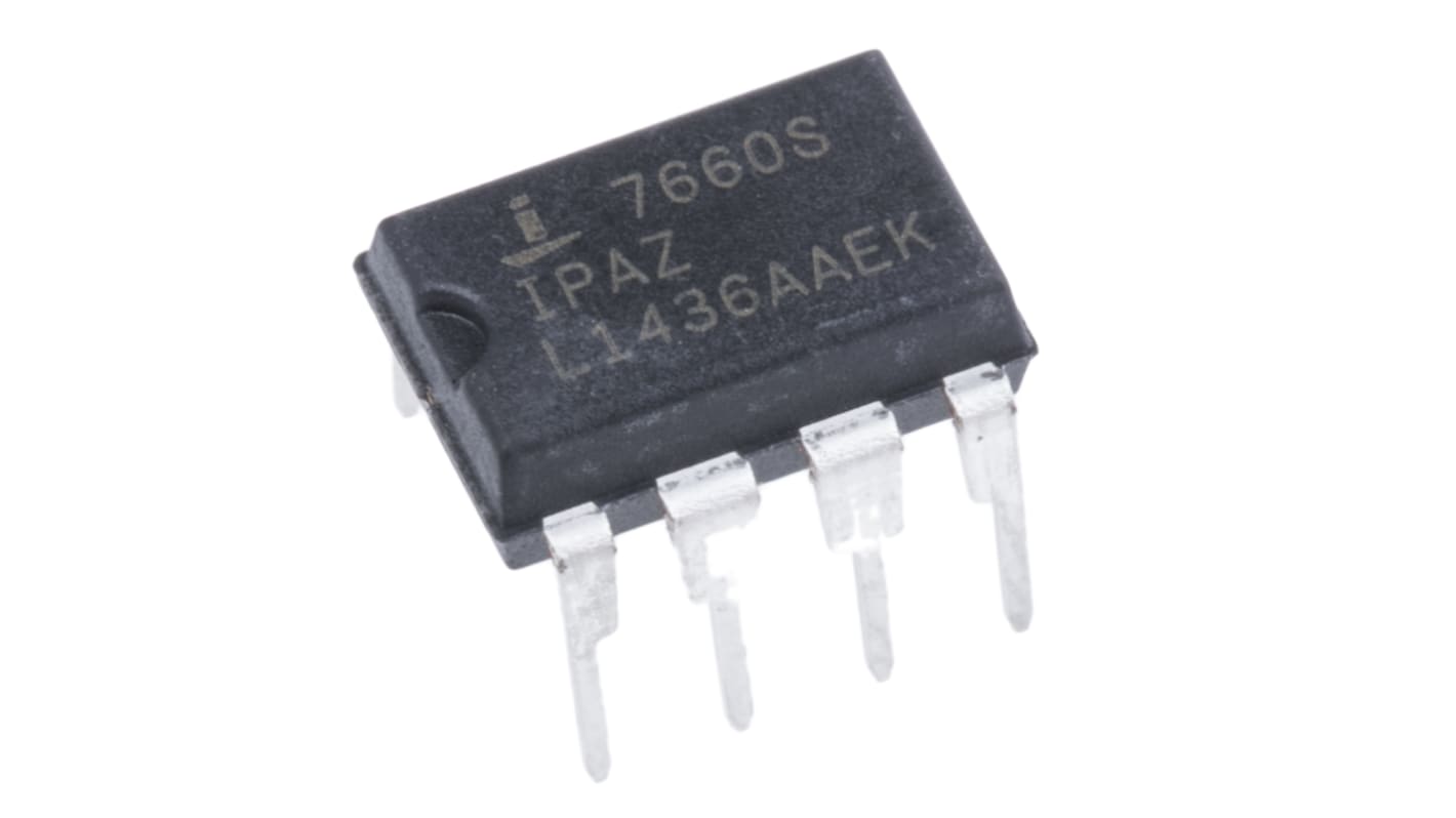 Renesas Electronics ICL7660SIPAZ, Charge Pump Inverting, Step Up, -12 → -1.5 V, 1.5 → 22.8 V 8-Pin, PDIP