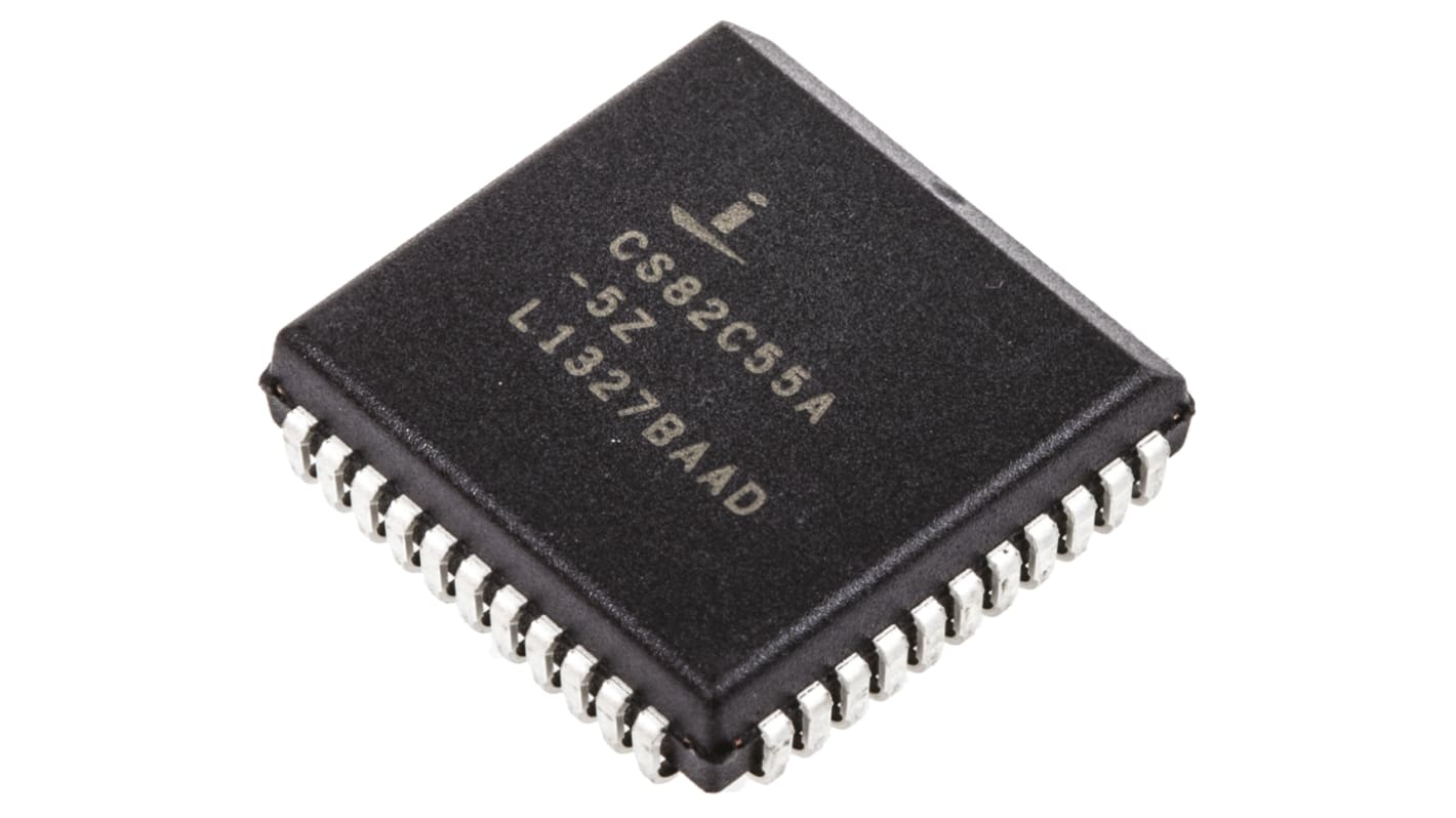 Renesas Electronics CS82C55A-5Z, 24, IO Controller, 44-Pin PLCC