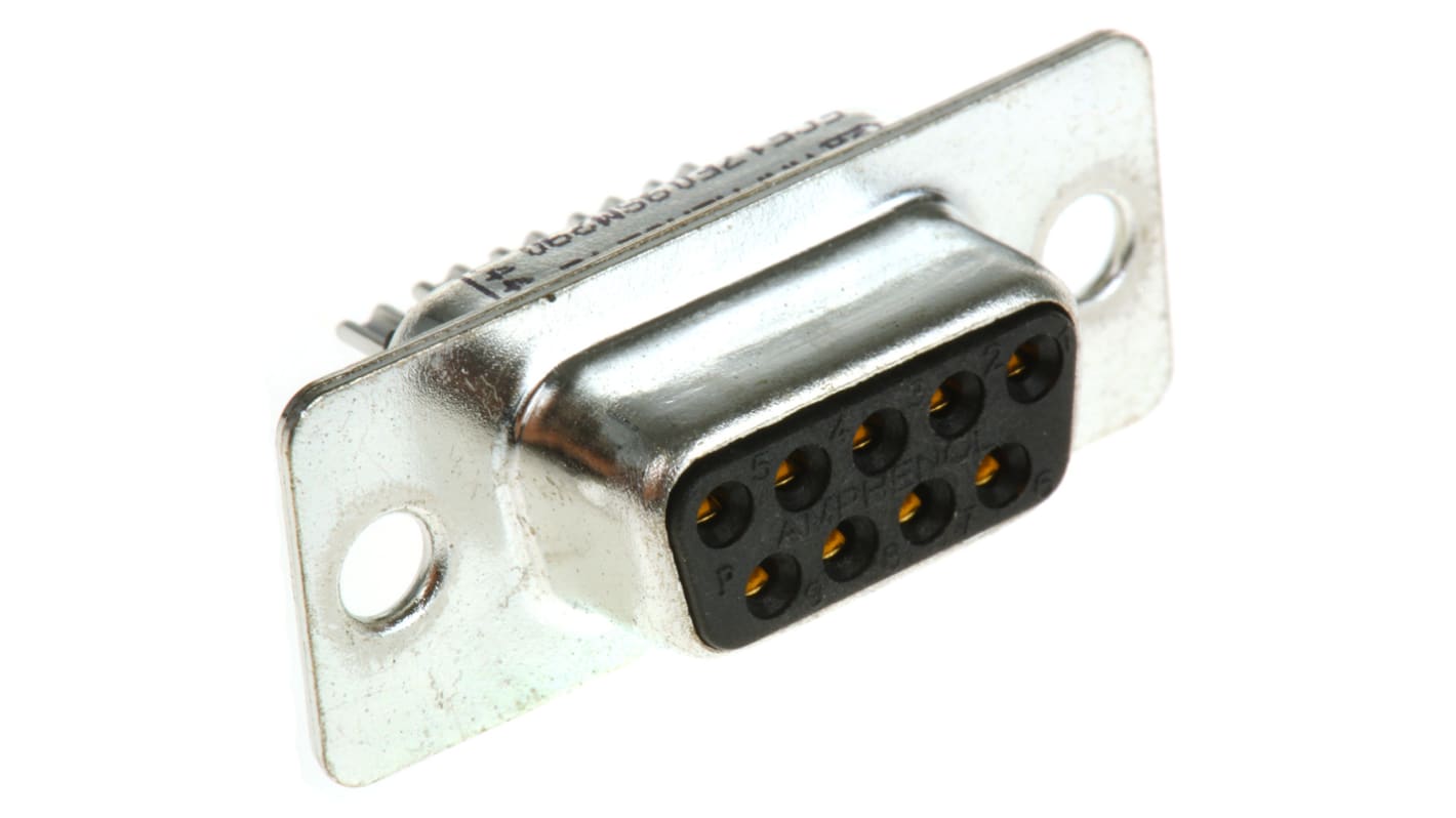 Amphenol Communications Solutions FCE17 9 Way Panel Mount D-sub Connector Socket