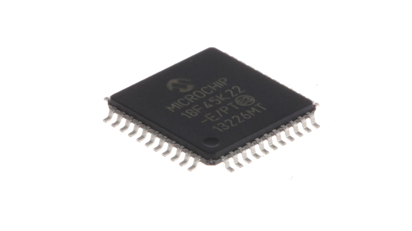 Microchip PIC18F45K22-E/PT, 8bit PIC Microcontroller, PIC18F, 16MHz, 32.768 kB, 256 B Flash, 44-Pin TQFP