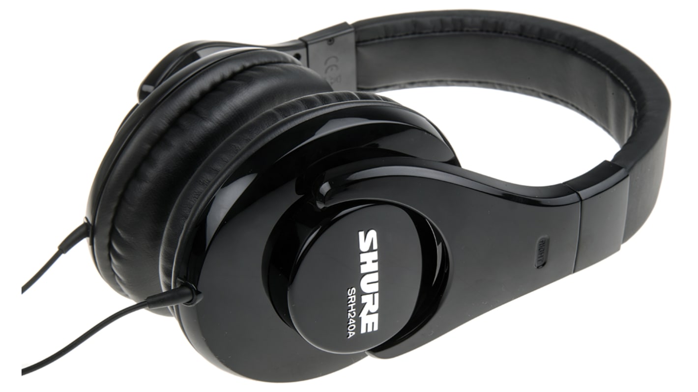 Shure SRH240 Black Wired Over Ear Headphones