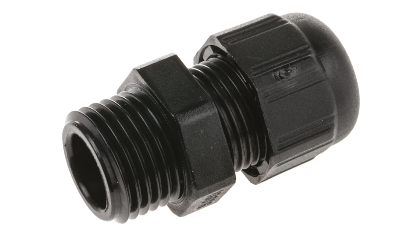 Legrand 979 Series Black Plastic Cable Gland, M16 Thread, 4mm Min, 8mm Max, IP68