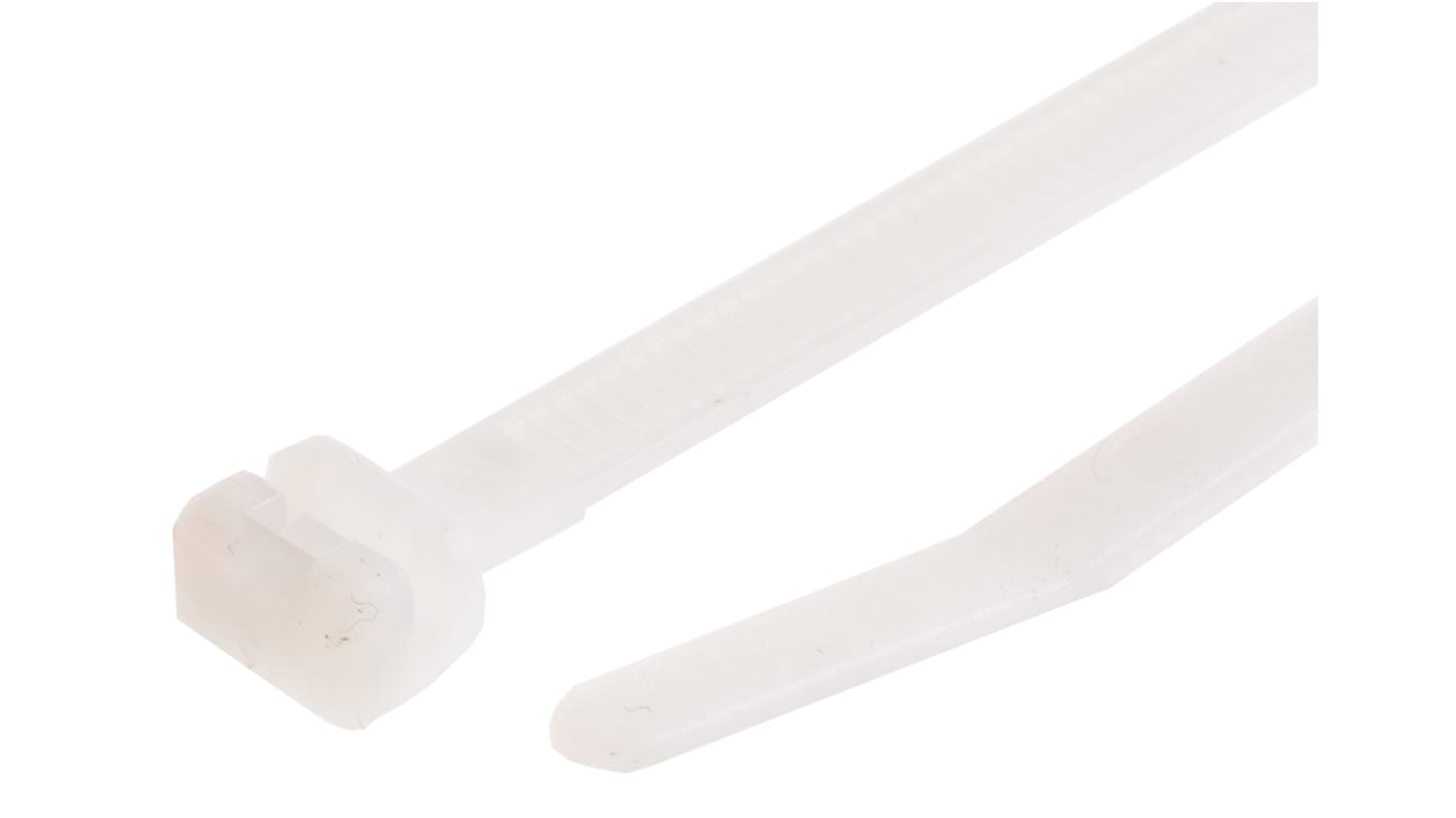 Legrand Cable Tie, 180mm x 4.6 mm, Clear Nylon, Pk-100