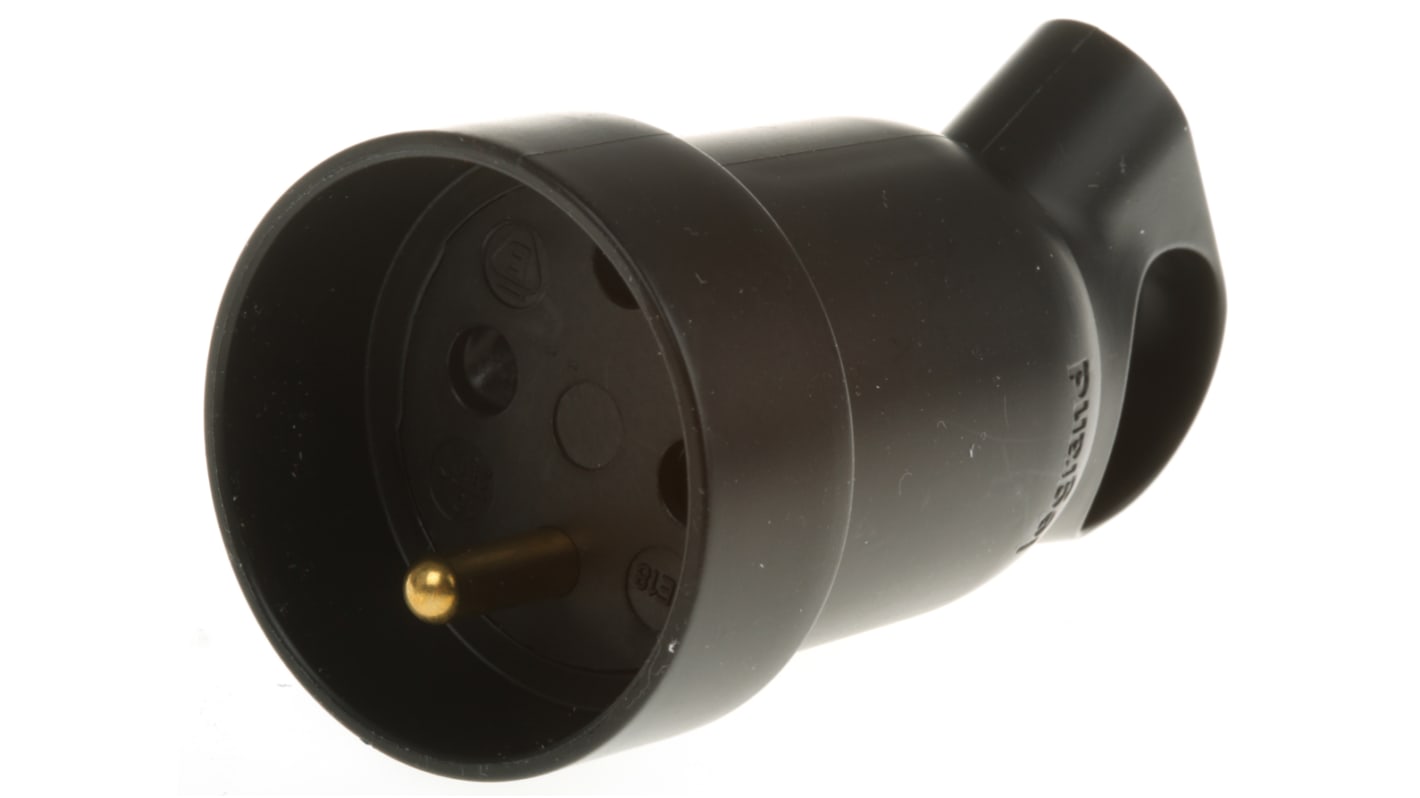 Legrand 16A电源连接器, 250 V, 电缆安装, E 型 - 法国, 黑色