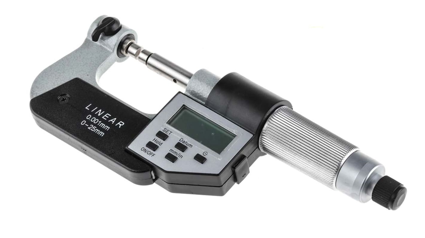 RS PRO Special Micrometer, Range 0 mm →25 mm