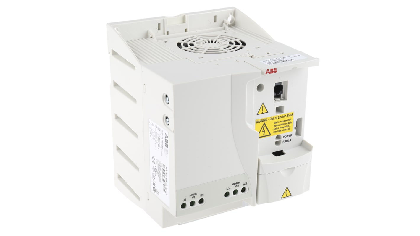 ABB Inverter Drive, 7.5 kW, 3 Phase, 400 V ac, 17.2 A, ACS310 Series