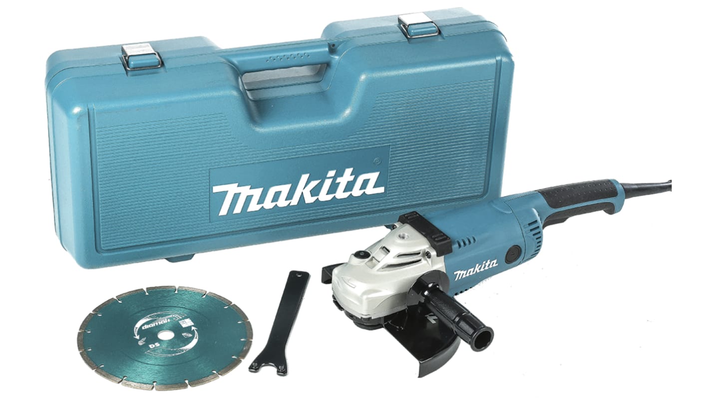 Makita GA9020kd Sarokcsiszoló gép 230mm korong, 6600rpm, 240V, UK dugasz