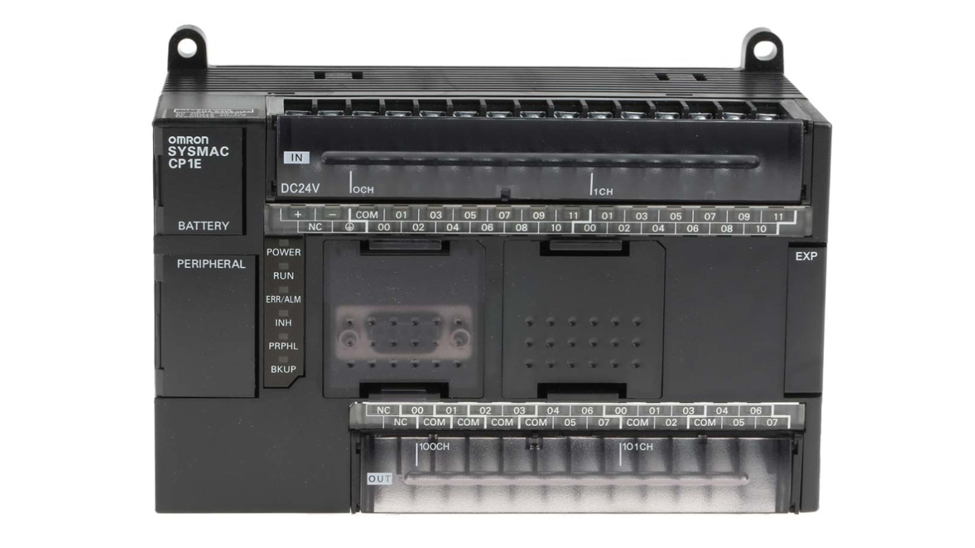 Omron CP1E Series PLC CPU for Use with CP1E Series, Relay Output, 24-Input, Pulse Input