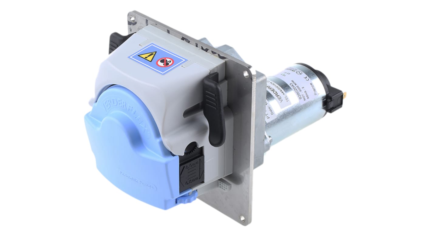 Verderflex Peristaltic Electric Operated Positive Displacement Pump, 0.375L/min, 1 bar, 12 V dc