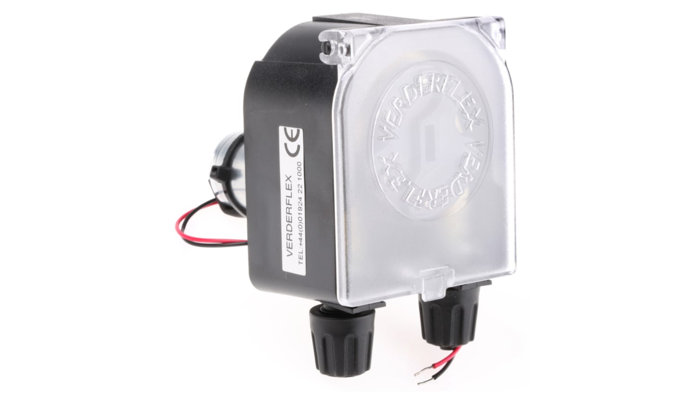 Pompe volumétrique Verderflex, 0.03L/min., 12 V c.c. Péristaltique Electrique, 1 bar R2550