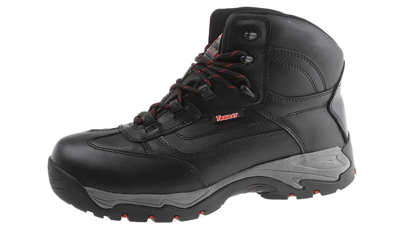 RS PRO Black Composite Toe Capped Men's Safety Boots, UK 8, EU 42