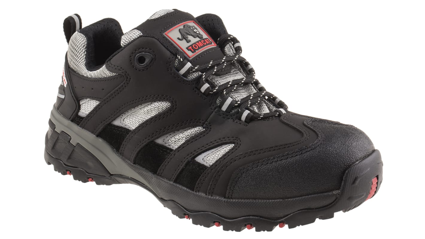 RS PRO Men's Black Composite Toe Capped Safety Trainers, UK 8, EU 42