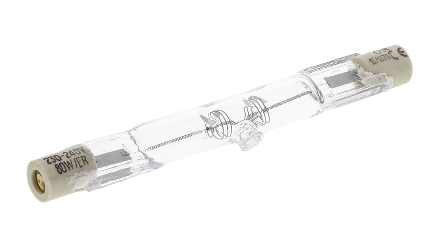 Lampadina alogena Orbitec, Ø 8mm x 78 mm, 240 V c.a., 80 W (100W equiv. a incandescenza) da 2000h, con base R7s