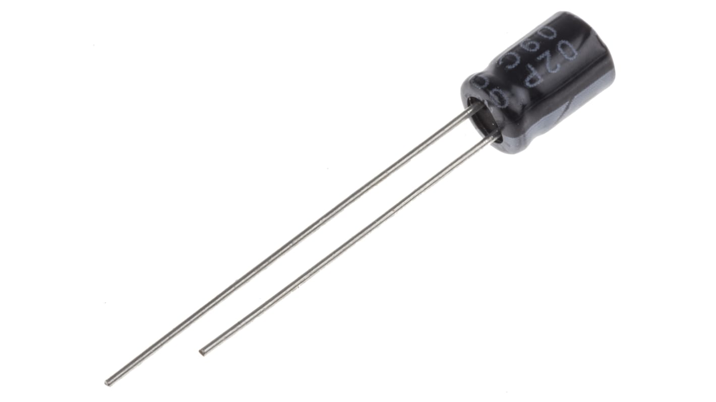 RS PRO, THT Aluminium-Elektrolyt Kondensator 100μF ±20% / 25V dc, Ø 8mm x 5mm x 5mm, bis 105°C