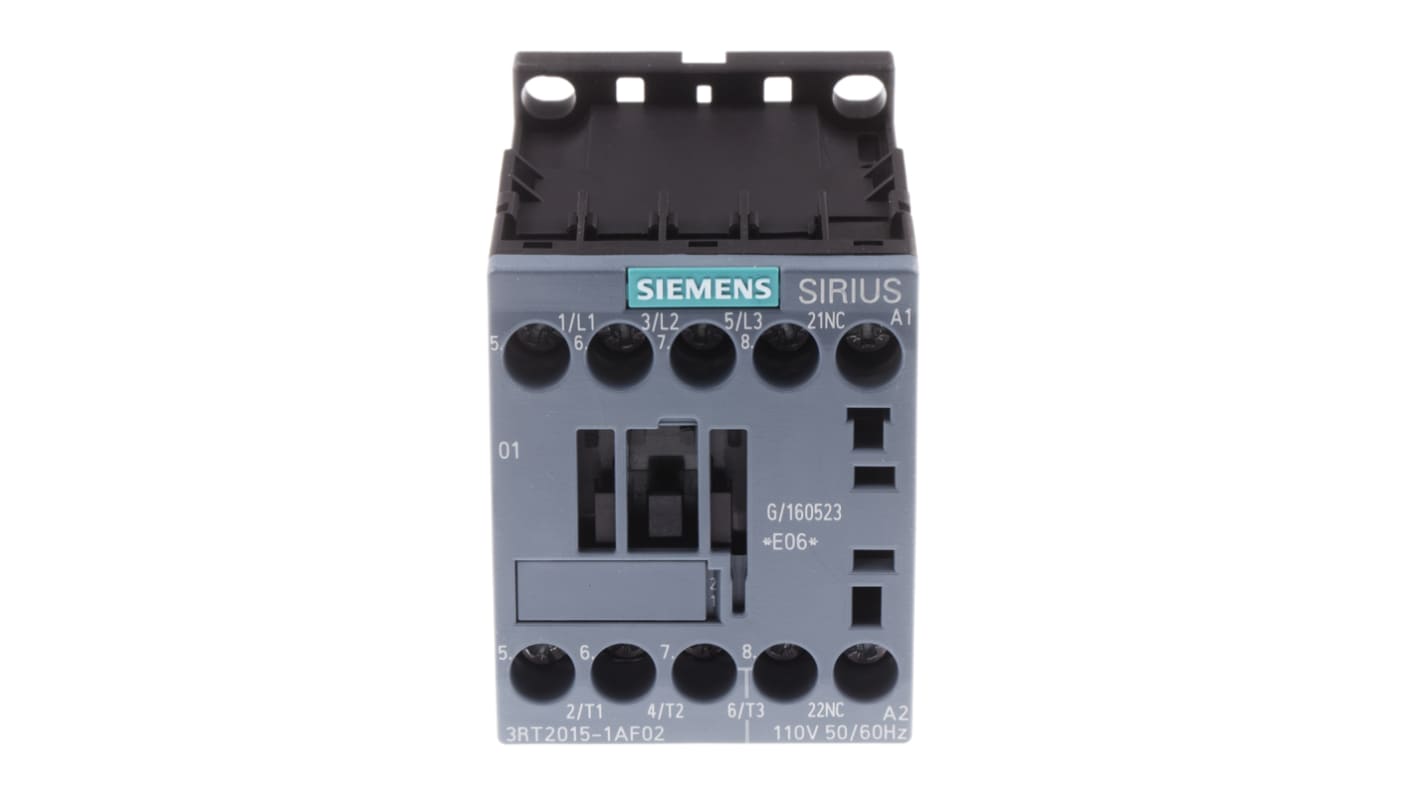 Stycznik 110 V ac Siemens styki: 3 3 kW 7 A 3NO Śruba 3RT2015-1AF02