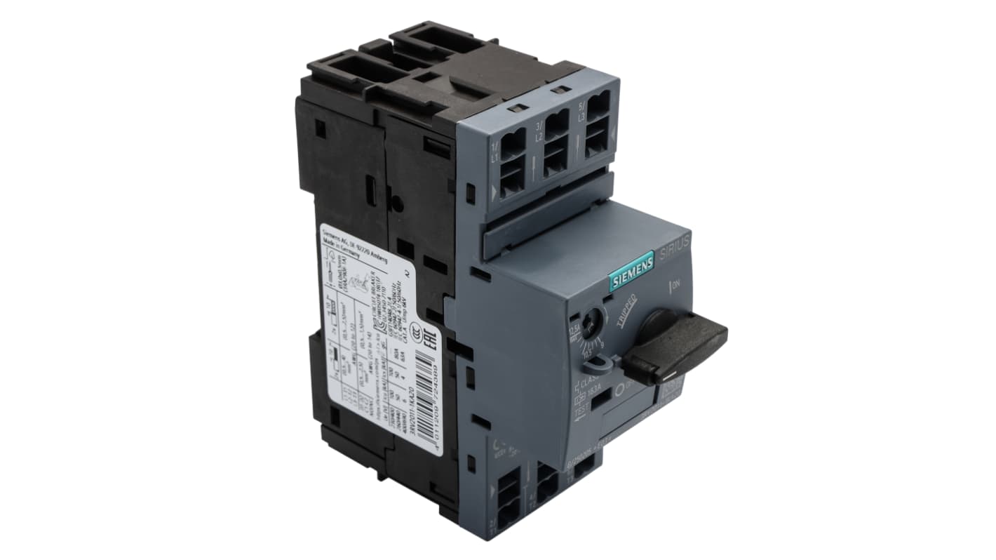 Interruttore automatico del motore Siemens, 690 V c.a., 9 → 12 A. SIRIUS 3RV