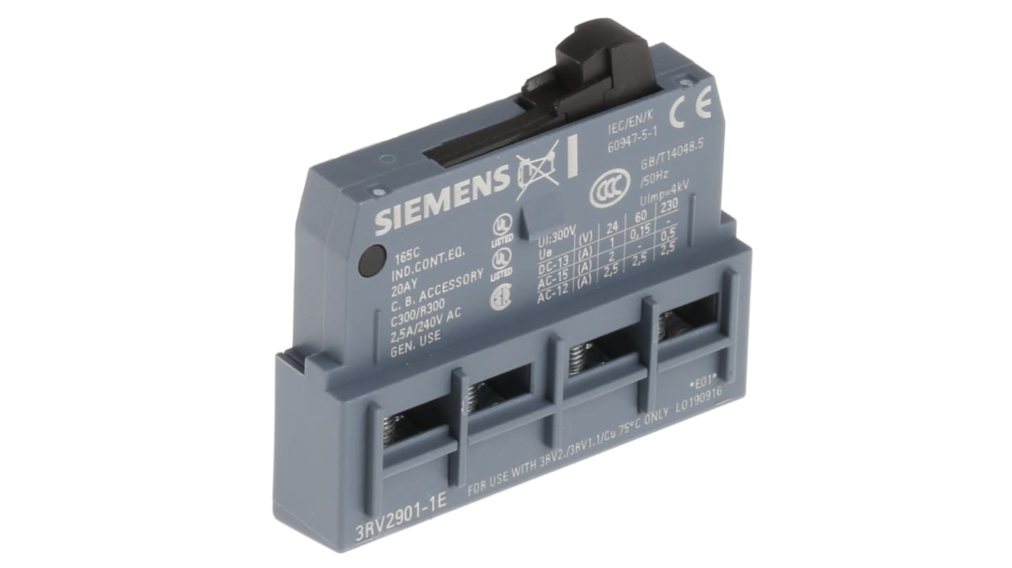 Styk pomocniczy Siemens 2 1NC + 1NO 3RV2 Śruba