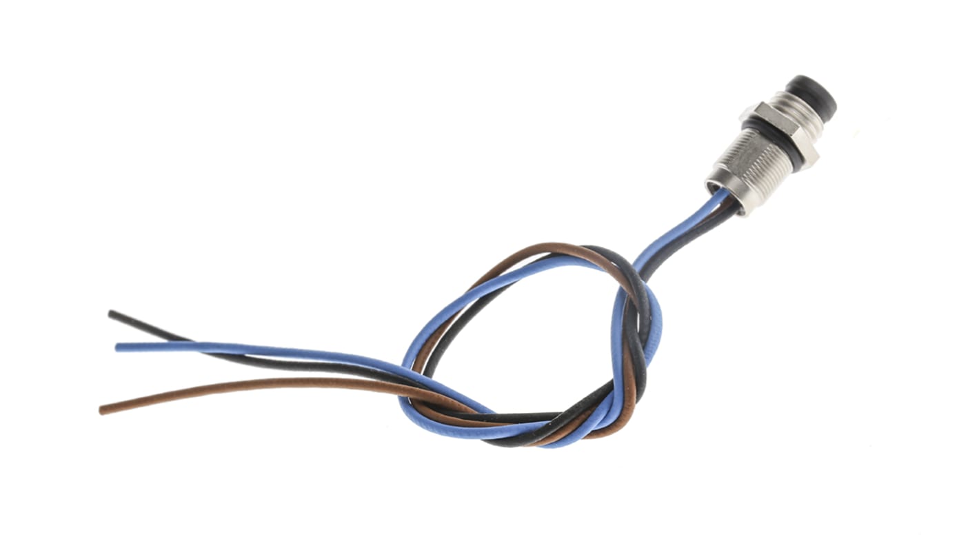 Binder Male 3 way M8 to Unterminated Sensor Actuator Cable, 200mm