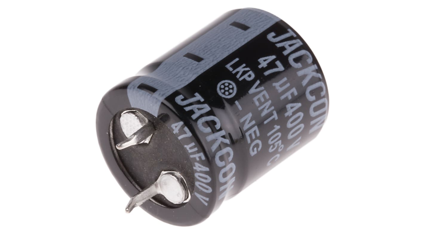 RS PRO 47μF Aluminium Electrolytic Capacitor 400V dc, Snap-In