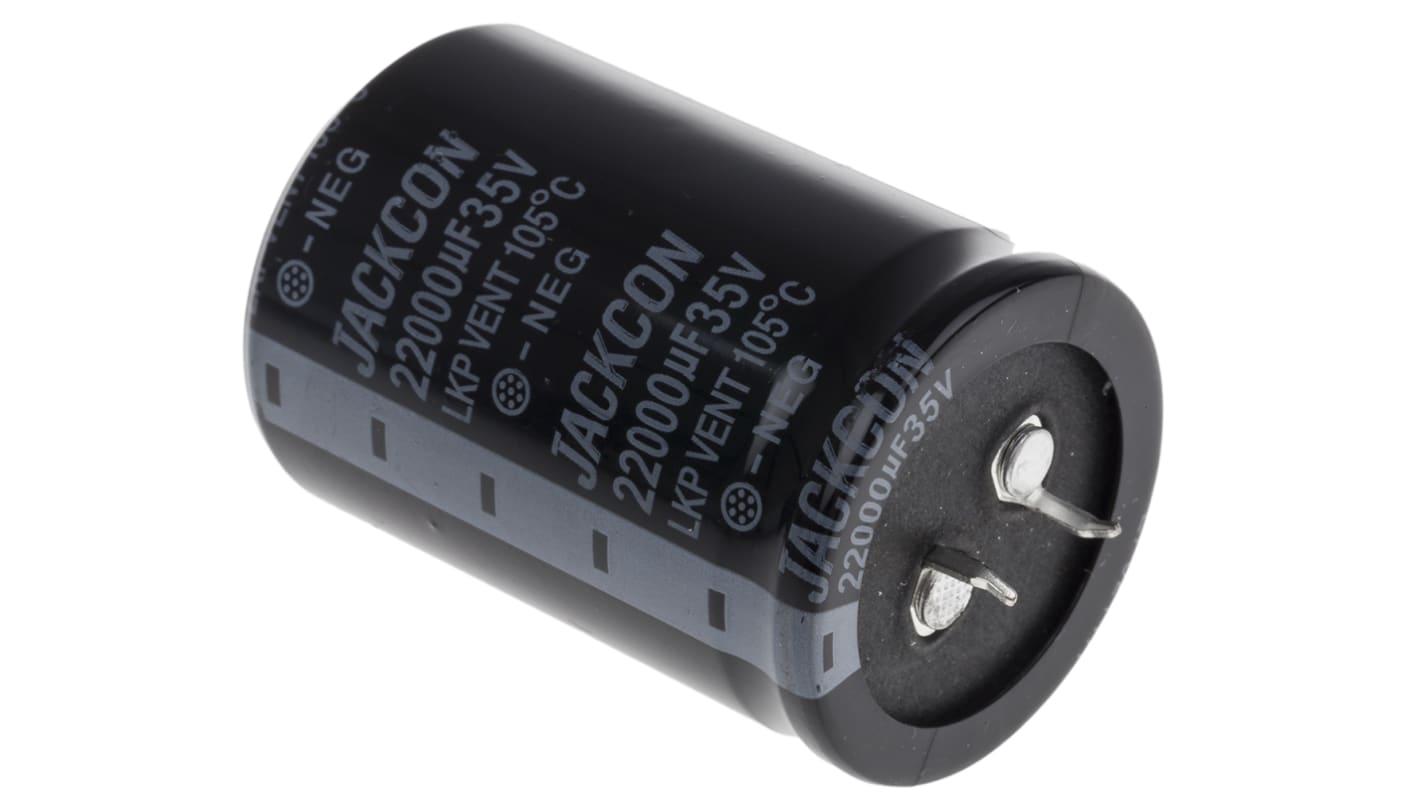 RS PRO 6800μF Aluminium Electrolytic Capacitor 35V dc, Snap-In