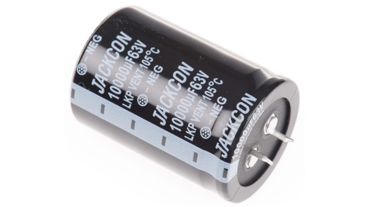 RS PRO 10000μF Aluminium Electrolytic Capacitor 63V dc, Snap-In